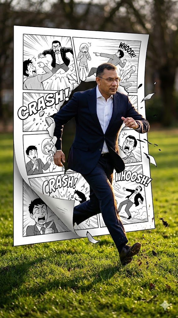 breaking out of manga panel dynamic run