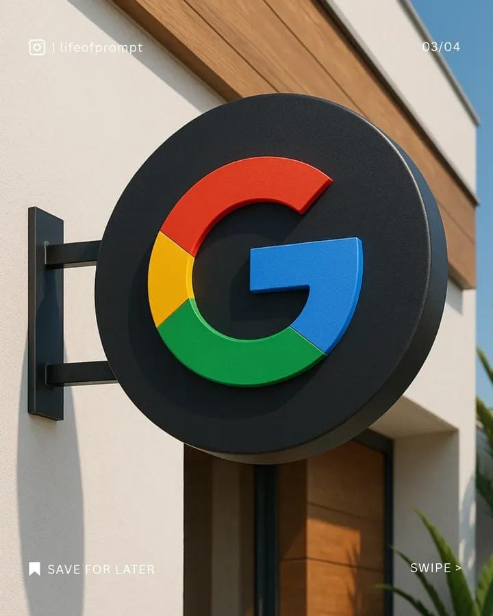 META logo wall-mounted signage