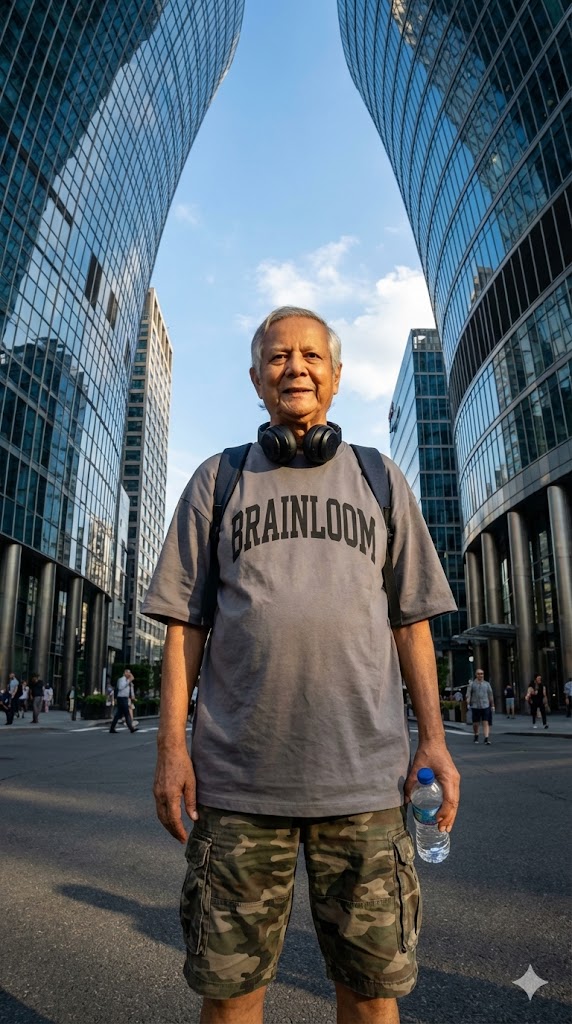 low angle city street BRAINLOOM t-shirt