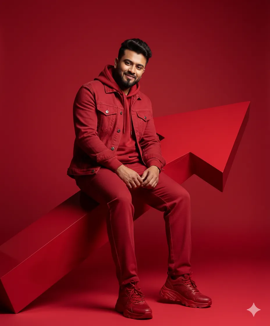 Blue armchair Brainloom letters