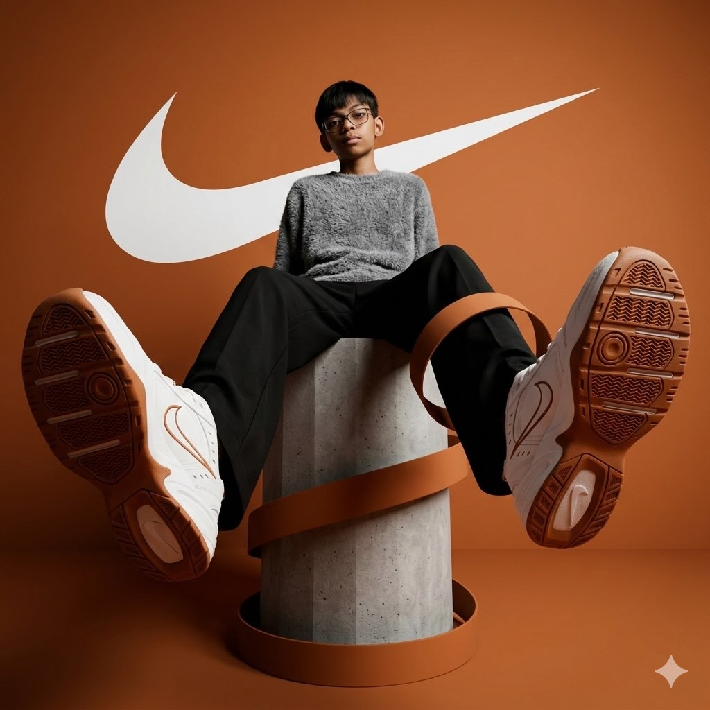 glamorous ultra wide fashion shot nike