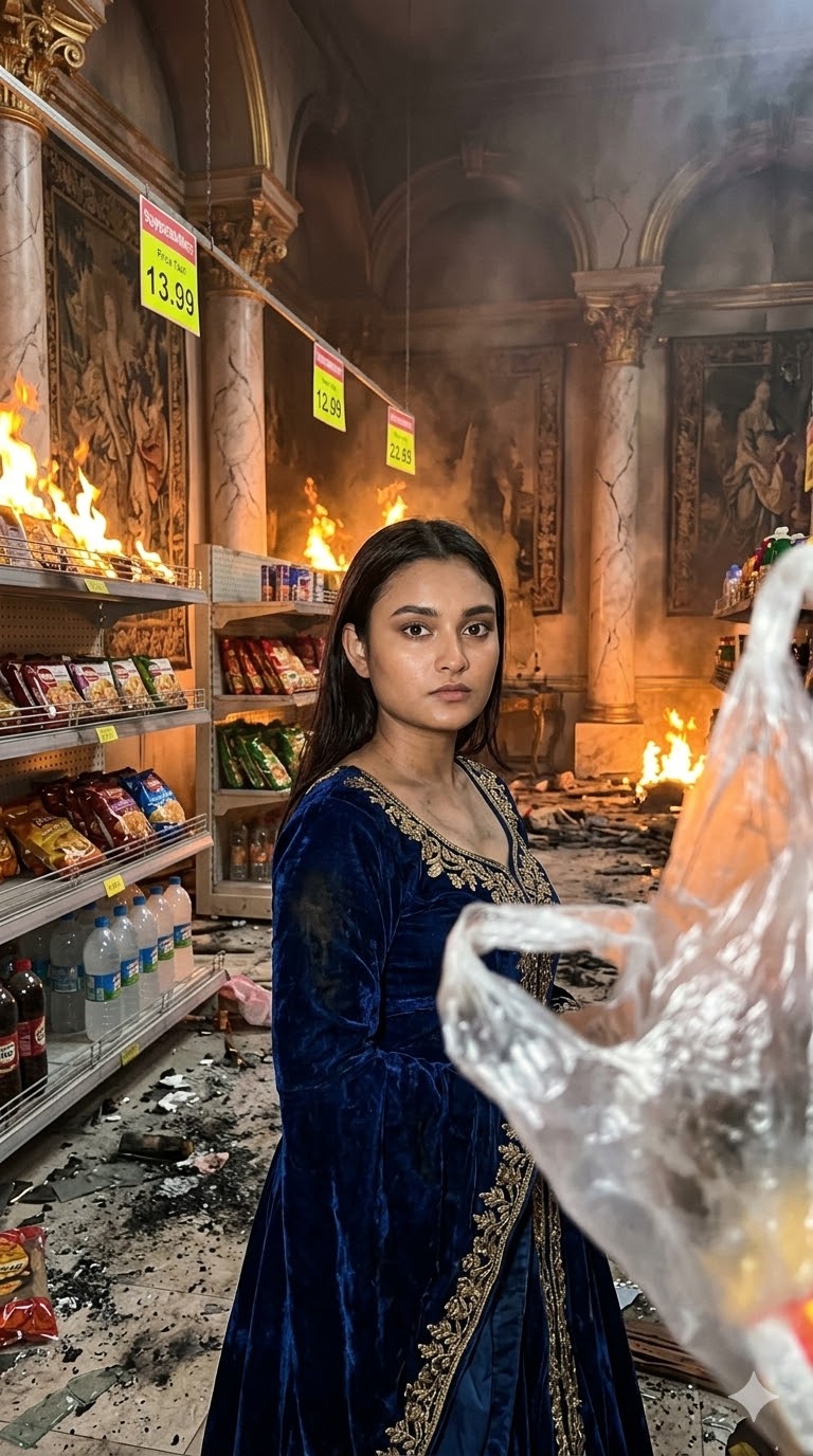 raw iPhone flash destroyed palace supermarket