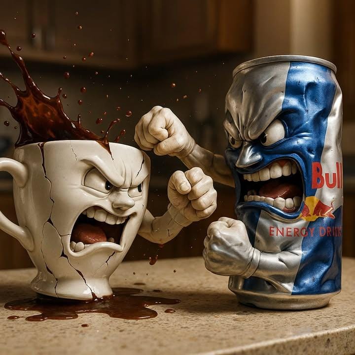 Lady finger and potato boxing match