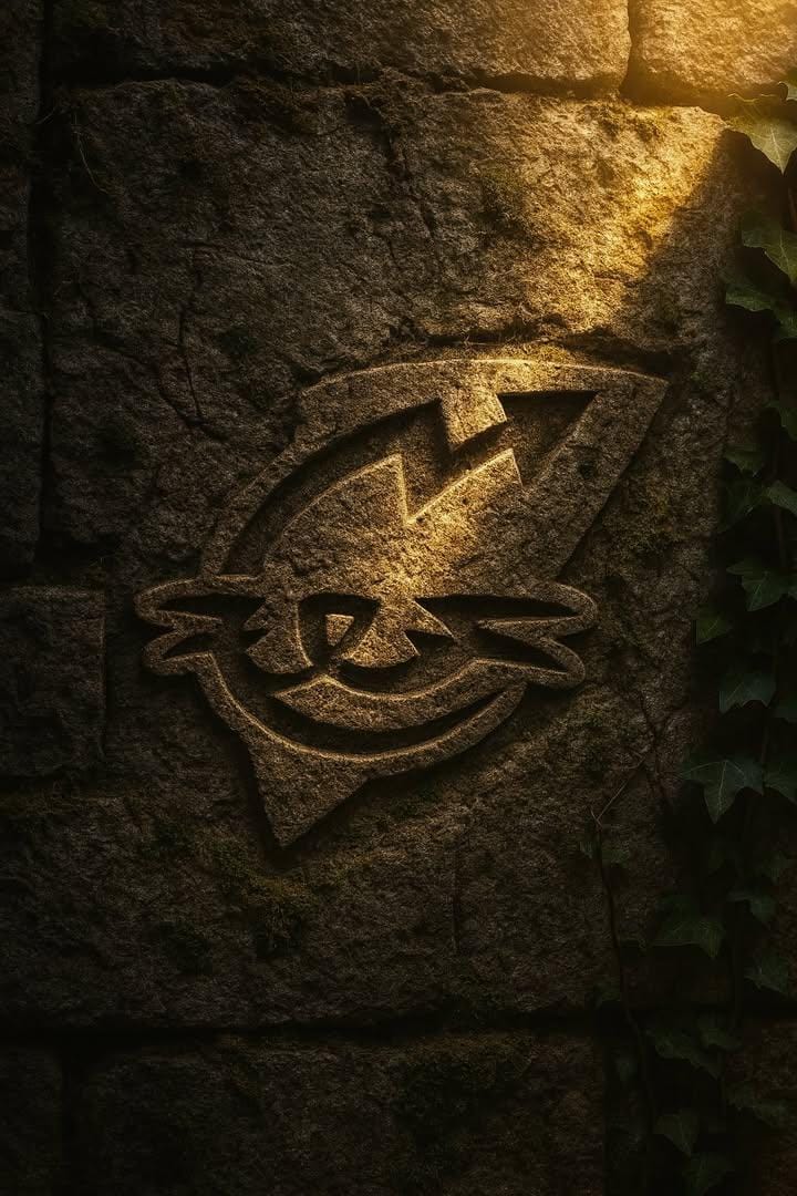 AI prompt generated image - ancient stone castle wall logo