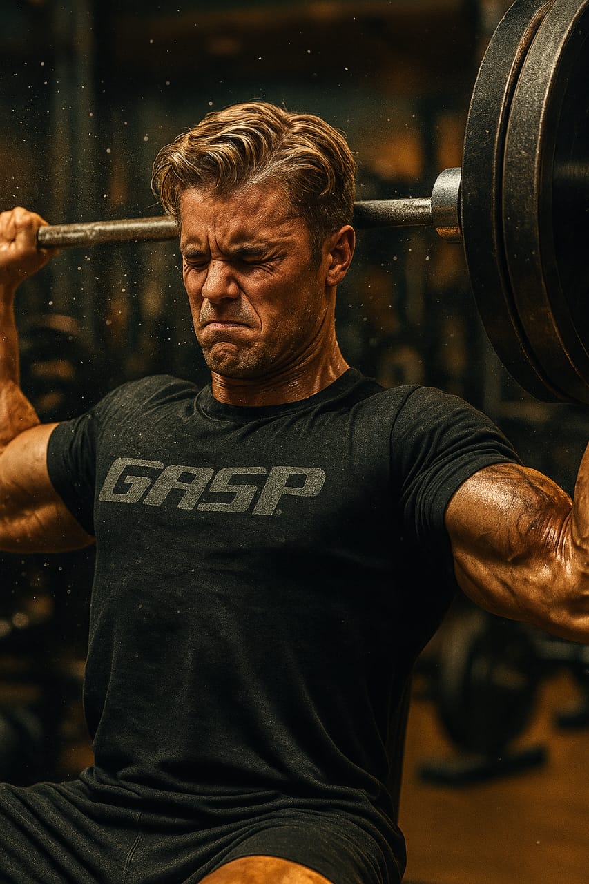 Seated shoulder press ultra slow motion