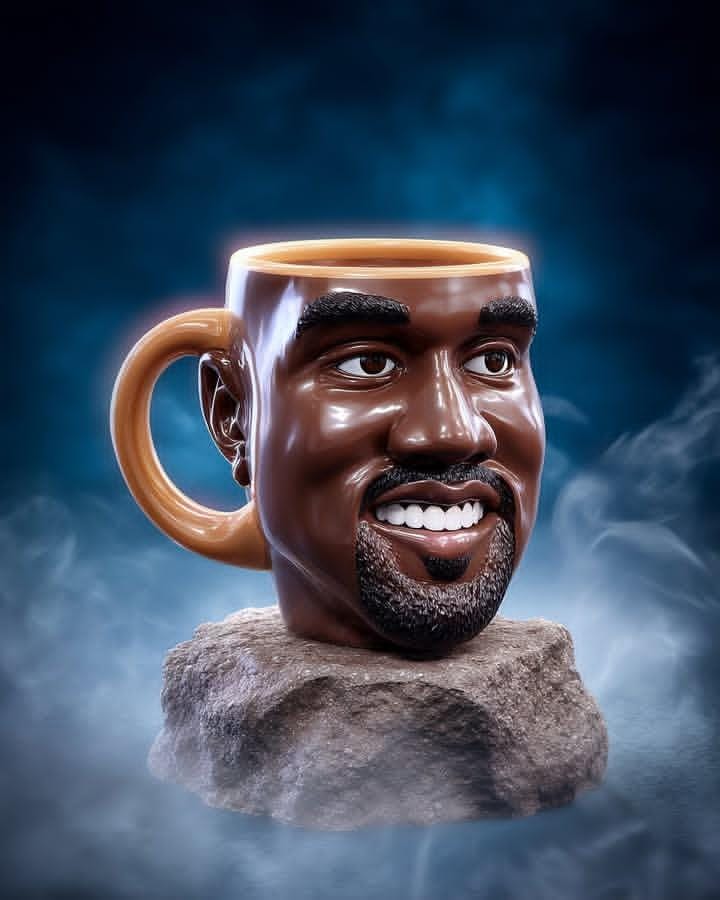 3D collectible mug designed as famous person